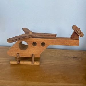 Handmade Wooden Helicopter